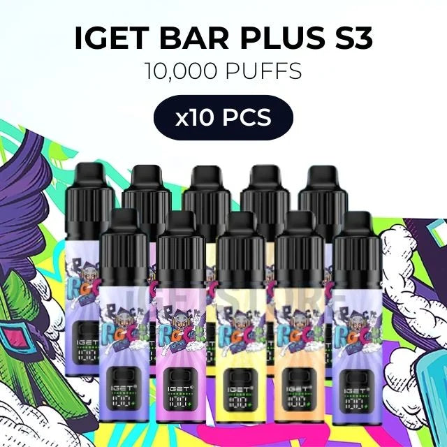 iget bar vape 10 PCS – Plus S3 10000 Puffs – Urban Cloud Vapes Resistance:[Top Fill] 0.8ohm Vibe Pods (2-Pack) smok novo x Uwell Caliburn G4 Pod