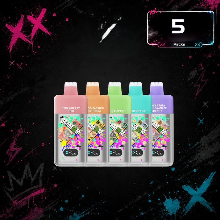 5 x $cammm 15000 Puffs $159.99