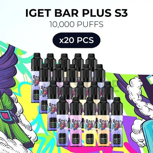 IGET Bar Plus S3 10000 Puffs - 20 pack