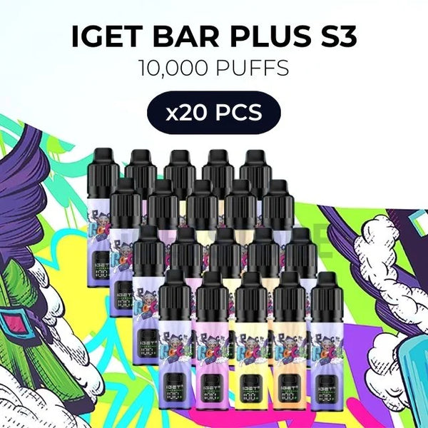 IGET Bar Plus S3 10000 Puffs - 20 pack
