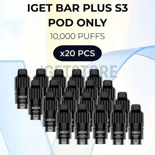 IGET Bar Plus S3 Pod Only 10000 Puffs- 20 PCS