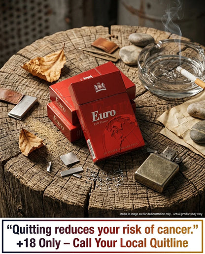 Euro Red Cigarettes 20s x 10 Packs – Full-Flavour Strength