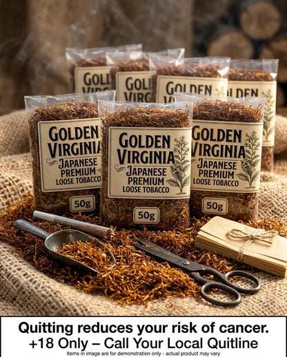 Golden Virginia 500g Japanese Premium Loose Tobacco – Smooth Virginia Blend