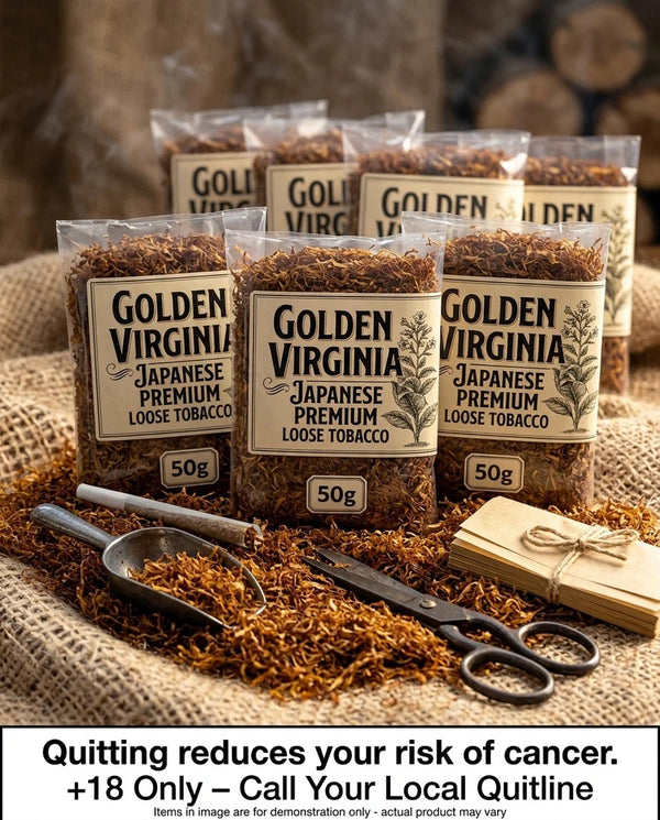 Golden Virginia 500g Japanese Premium Loose Tobacco – Smooth Virginia Blend