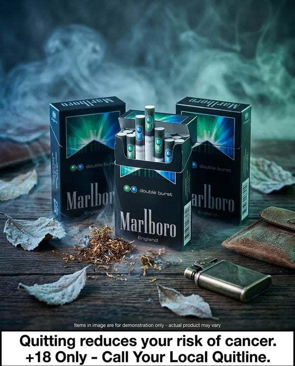 Marlboro England Double Burst Cigarettes 20s x 10 Packs