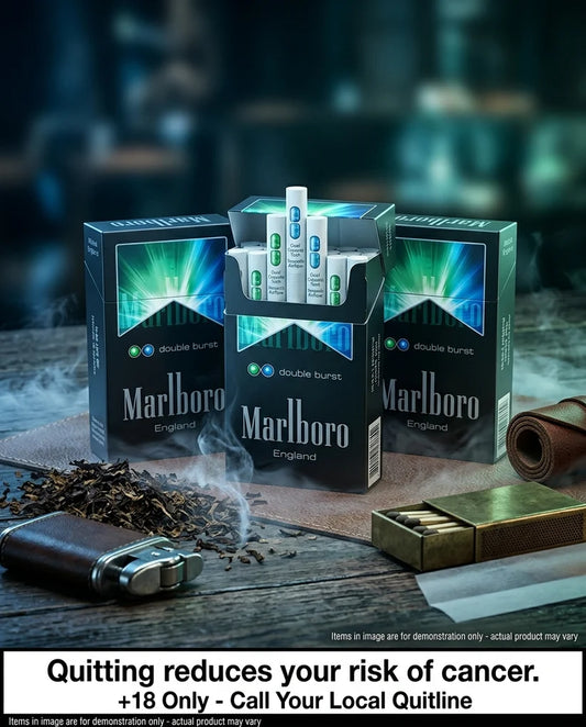 Marlboro England Double Burst Cigarettes 20s x 10 Packs