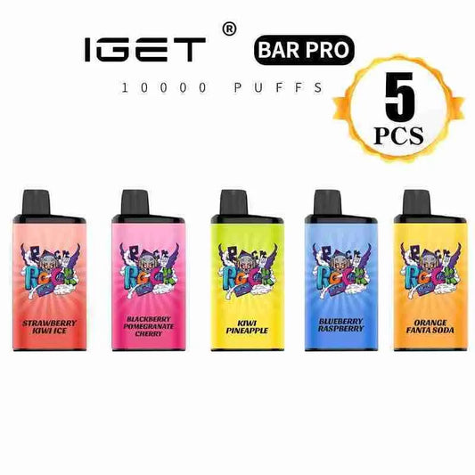 5 Pack IGET Bar Pro 10,000 Puffs