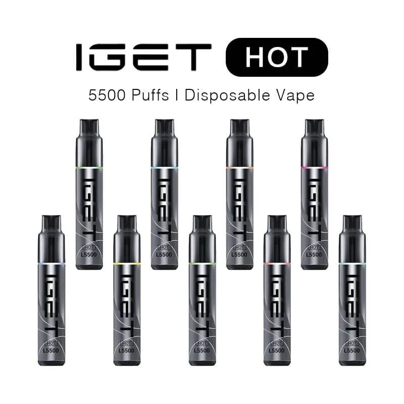 5Pack IGET Hot 5500 Puffs