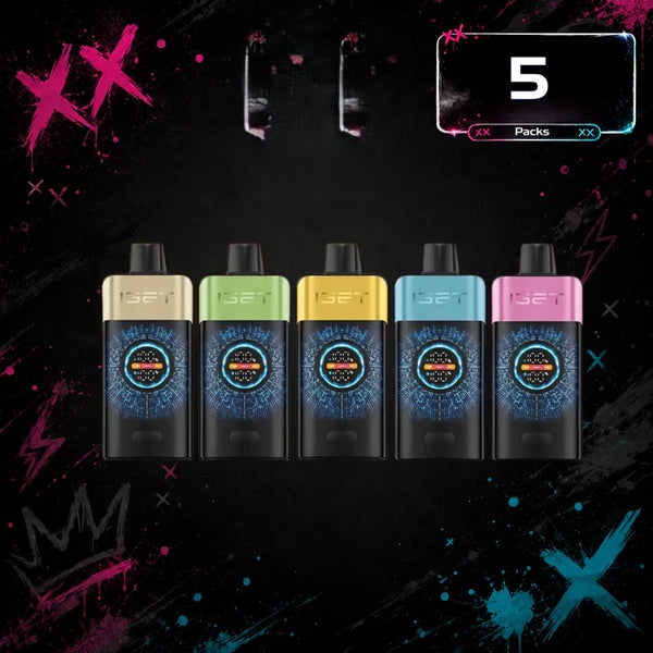5 x IGET One 12000 Puffs