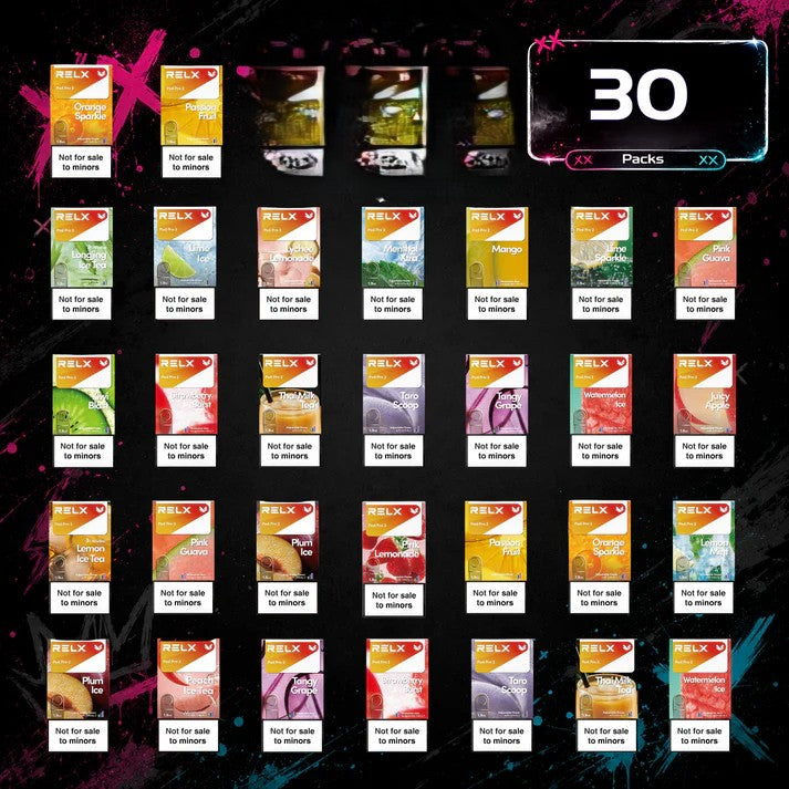 Clearance Sale – 30 × Relx Pods